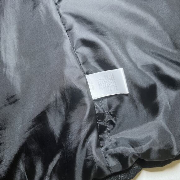 Lemon Tart Vest Black Floral All Over Print Full Zip Lined Pockets Womens L EUC - Picture 9 of 11